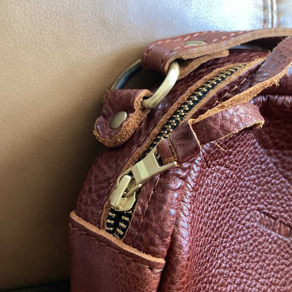 Portland Leather Mini Circle Crossbody Bag - Picture 10 of 15